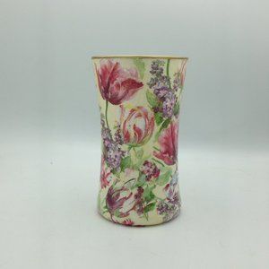 Tulips and Wisteria Bouquet on a 6" Gathering Vase